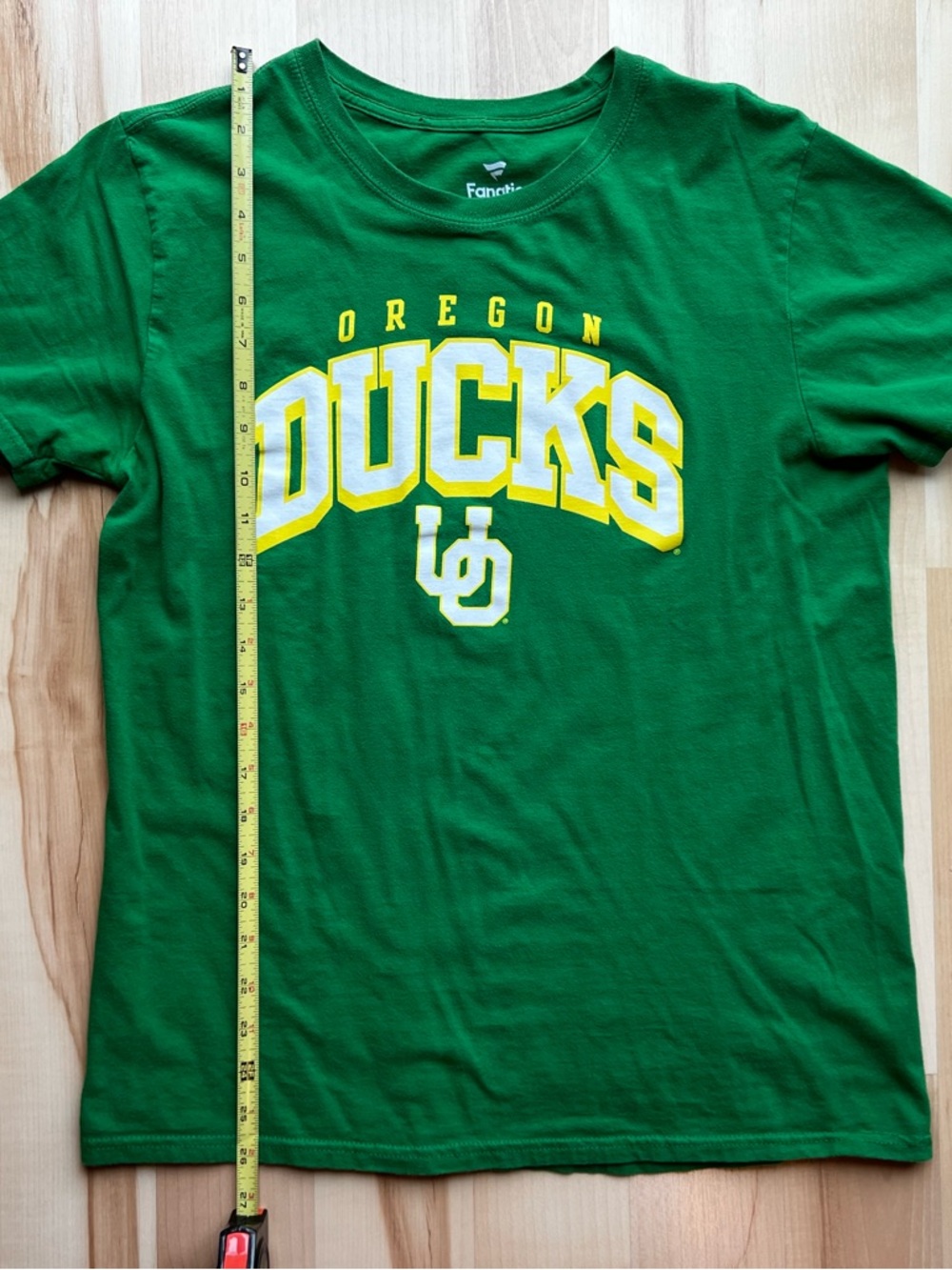 Fanatics Green Oregon Ducks Graphic Tee with Yellow & White Logo